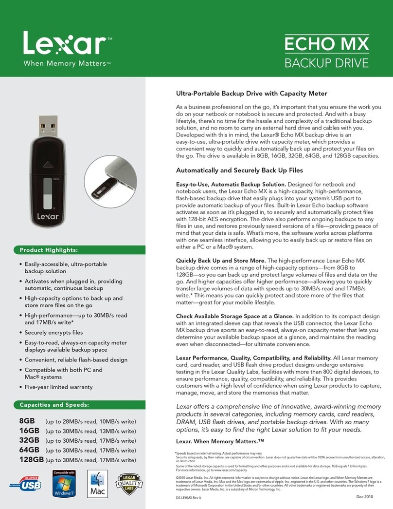 Lexar ECHO MX User manual