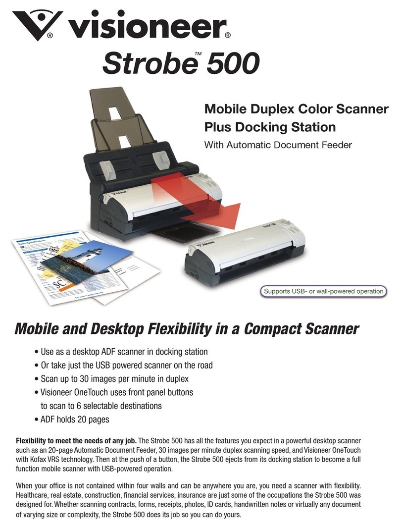 Visioneer PaperPort Strobe 500 User manual