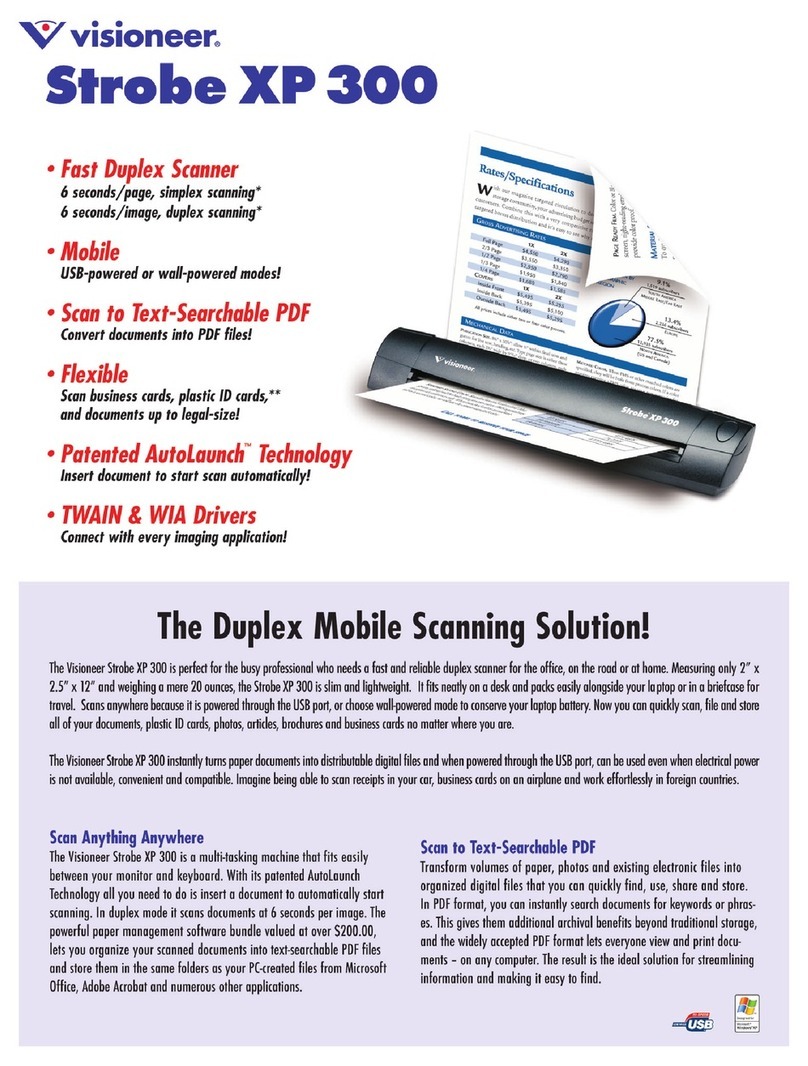 Visioneer RoadWarrior Strobe XP 300 datasheet Visioneer RoadWarrior Strobe XP 300 datasheet