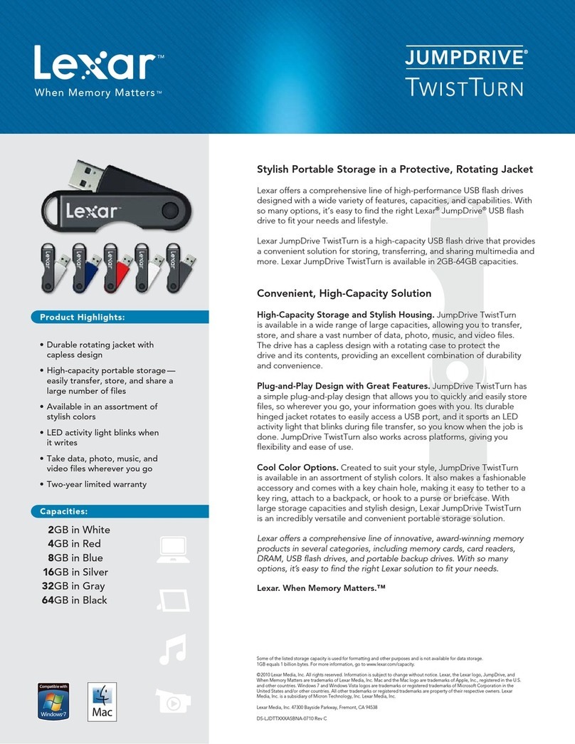 Lexar JUMPDRIVE TWISTTURN User manual