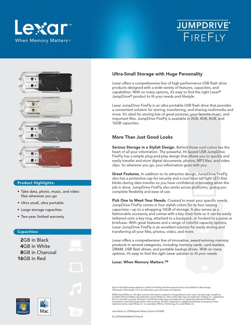 Lexar JUMPDRIVE FIREFLY datasheet