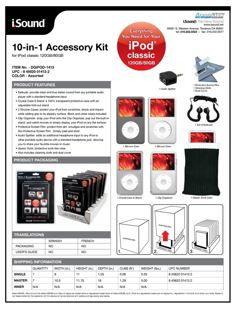 I.SOUND 10-IN-1 ACCESSORY KIT User manual