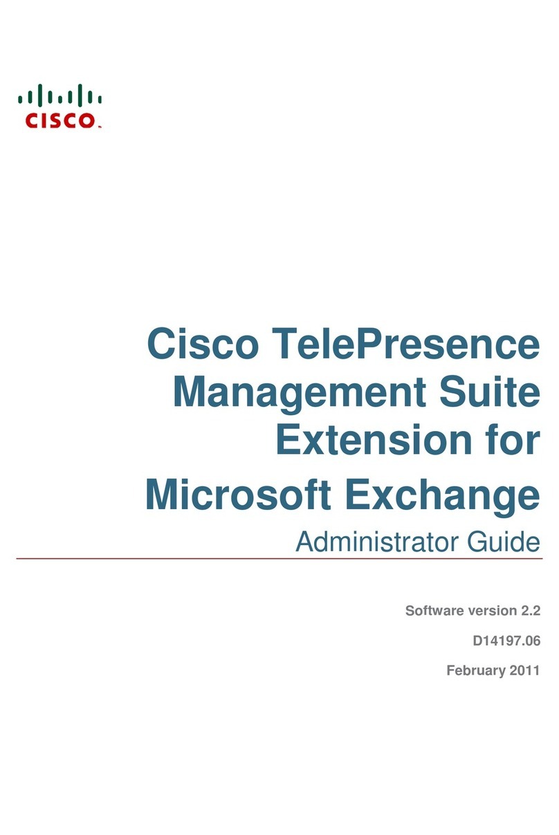 Cisco TELEPRESENCE MANAGEMENT SUITE EXTENSION 2.2 - FOR MICROSOFT... Service manual