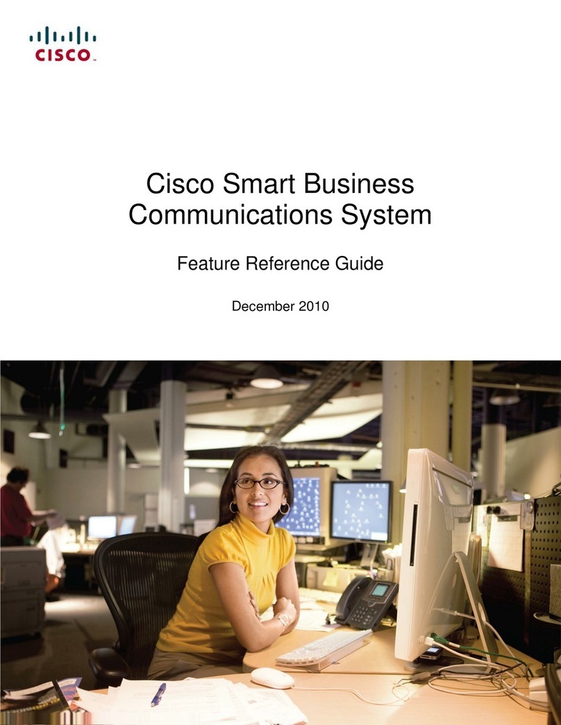 Cisco SMART BUSINESS COMMUNICATIONS SYSTEM - FEATURE ... Owner's manual Cisco SMART BUSINESS COMMUNICATIONS SYSTEM - FEATURE ... Owner's manual