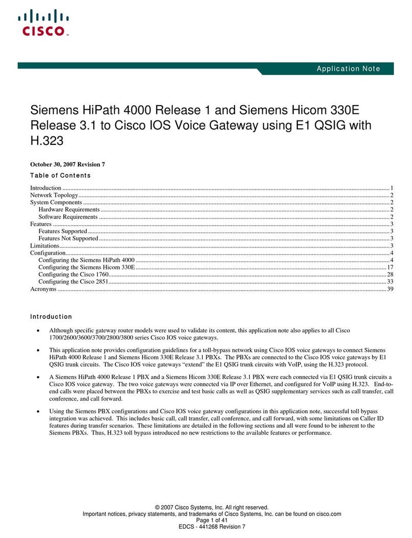 Cisco SIEMENS HICOM 330E Installation and operating instructions