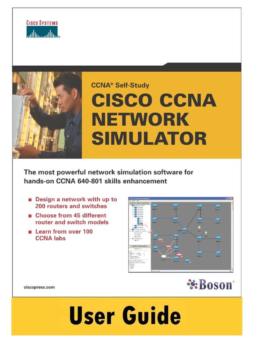 Cisco CCNA NETWORK SIMULATOR User manual