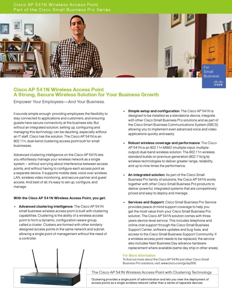 Cisco Small Business AP541N brochure Cisco Small Business AP541N brochure