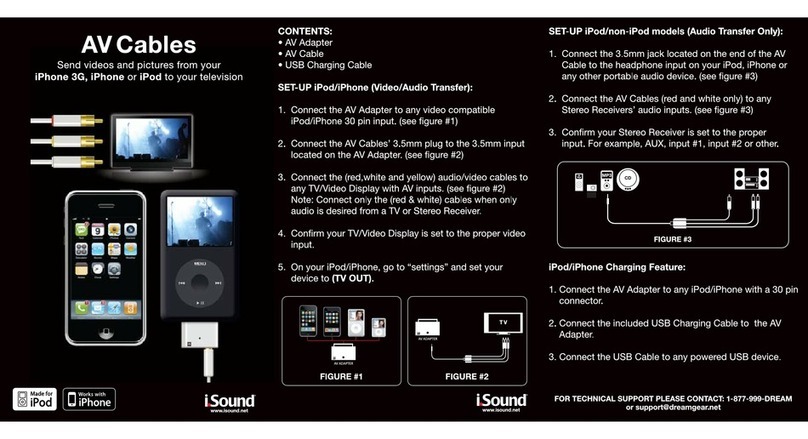 I.SOUND AV CABLES manual