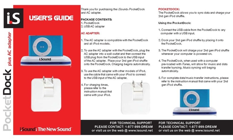 I.SOUND AC ADAPTER User manual