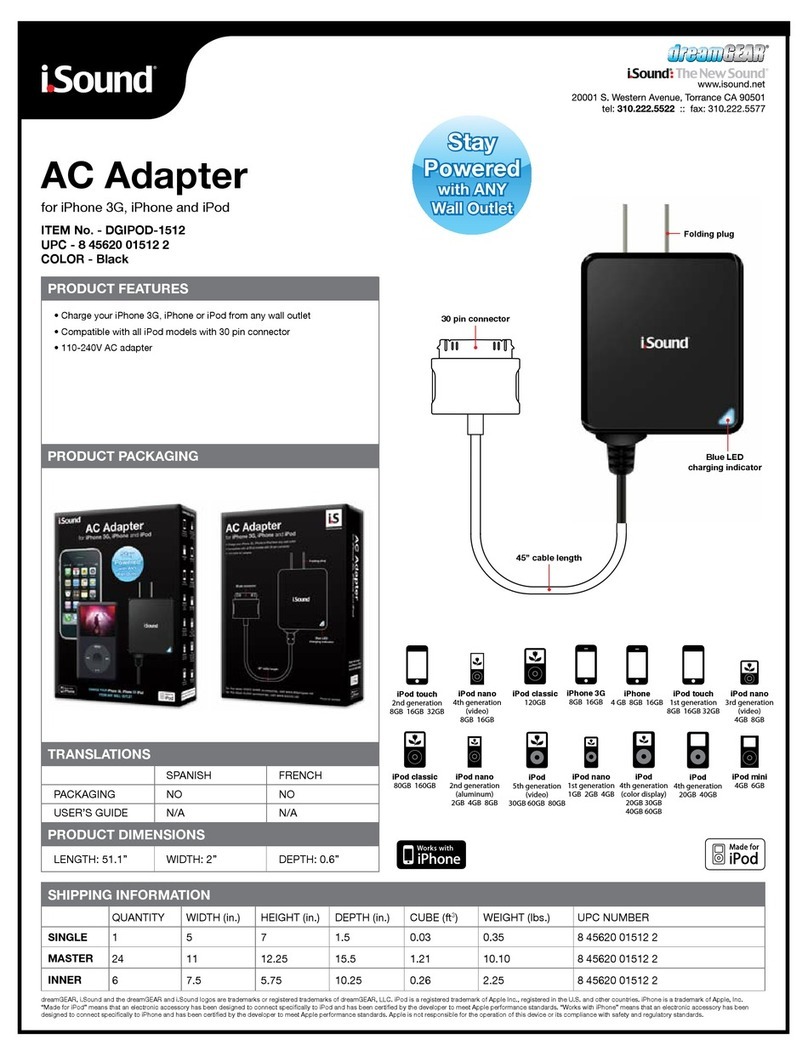 I.SOUND AC ADAPTER - DATASHEET 1 datasheet