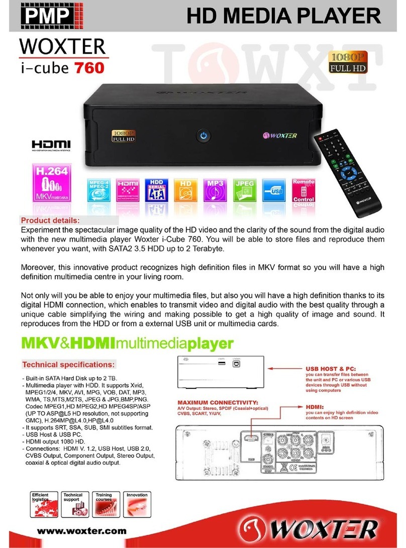 WOXTER I-CUBE 760 datasheet