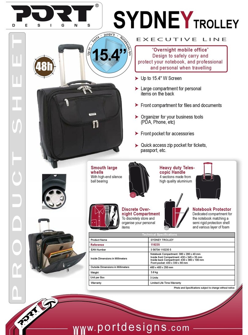 PORT DESIGNS SYDNEY User manual PORT DESIGNS SYDNEY User manual