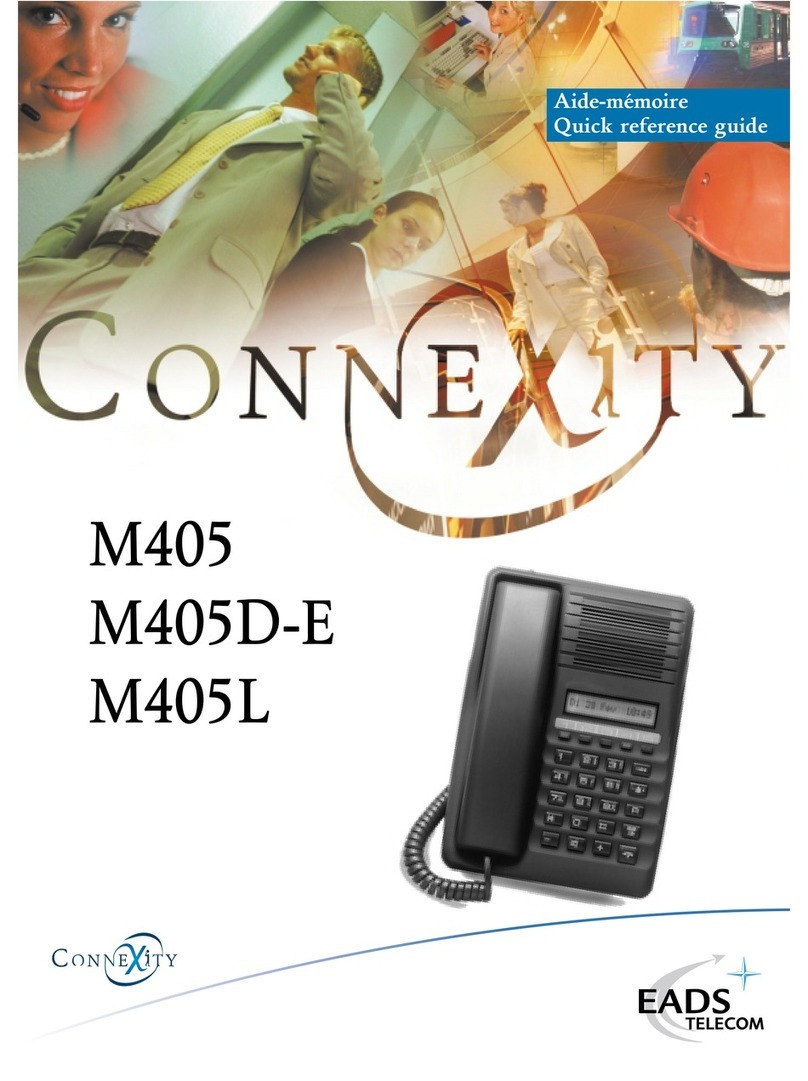 Connexity M405 Quick reference guide