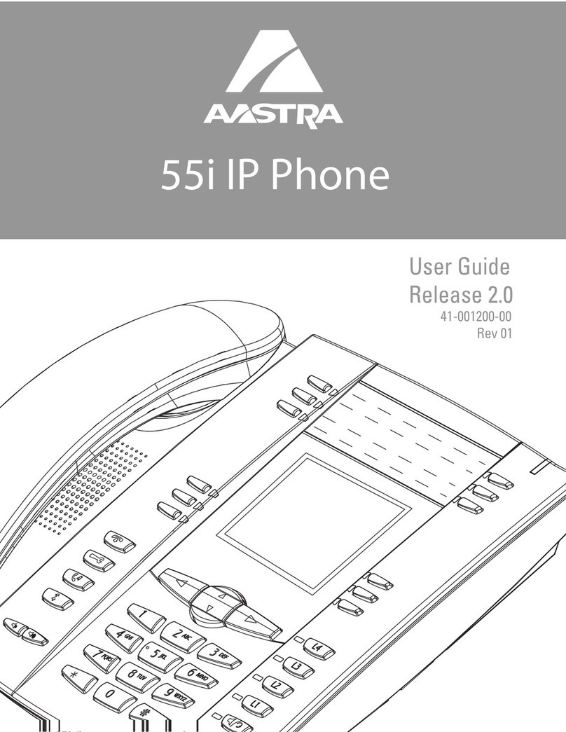 Aastra 55I IP PHONE - RELEASE 2.0 User manual