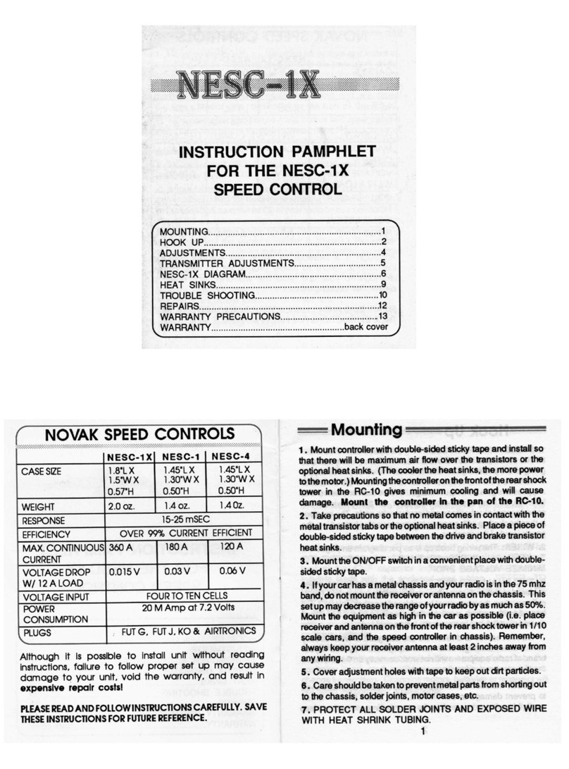 NOVAK NESC-1X User manual