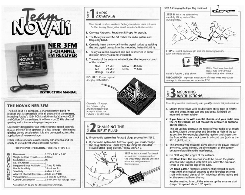 NOVAK NER-3FM instruction manual
