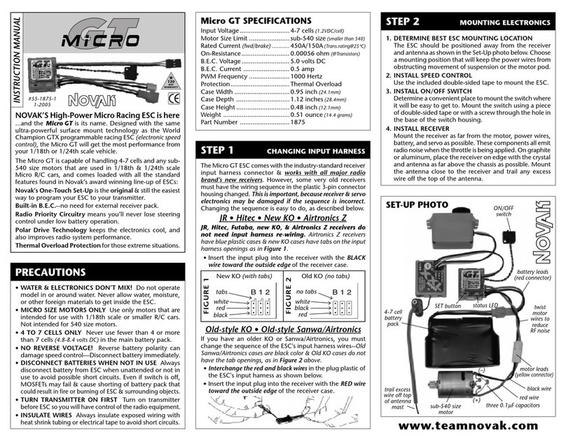 NOVAK MICRO GT User manual