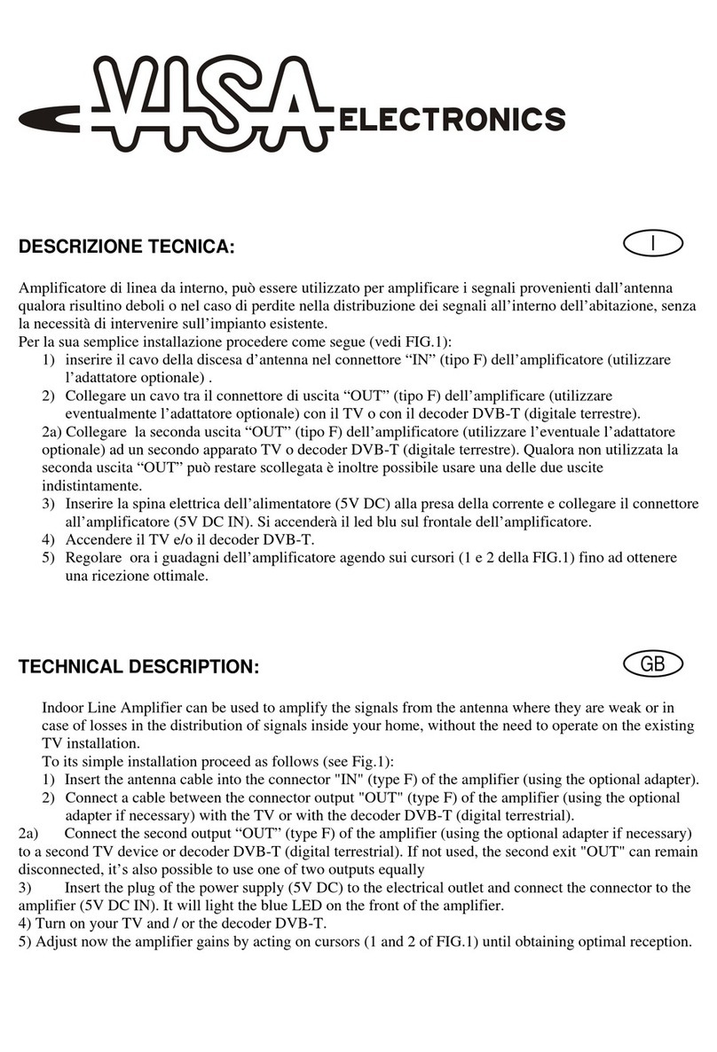 VISA BT302 - TECHNICAL DESCRIPTION manual
