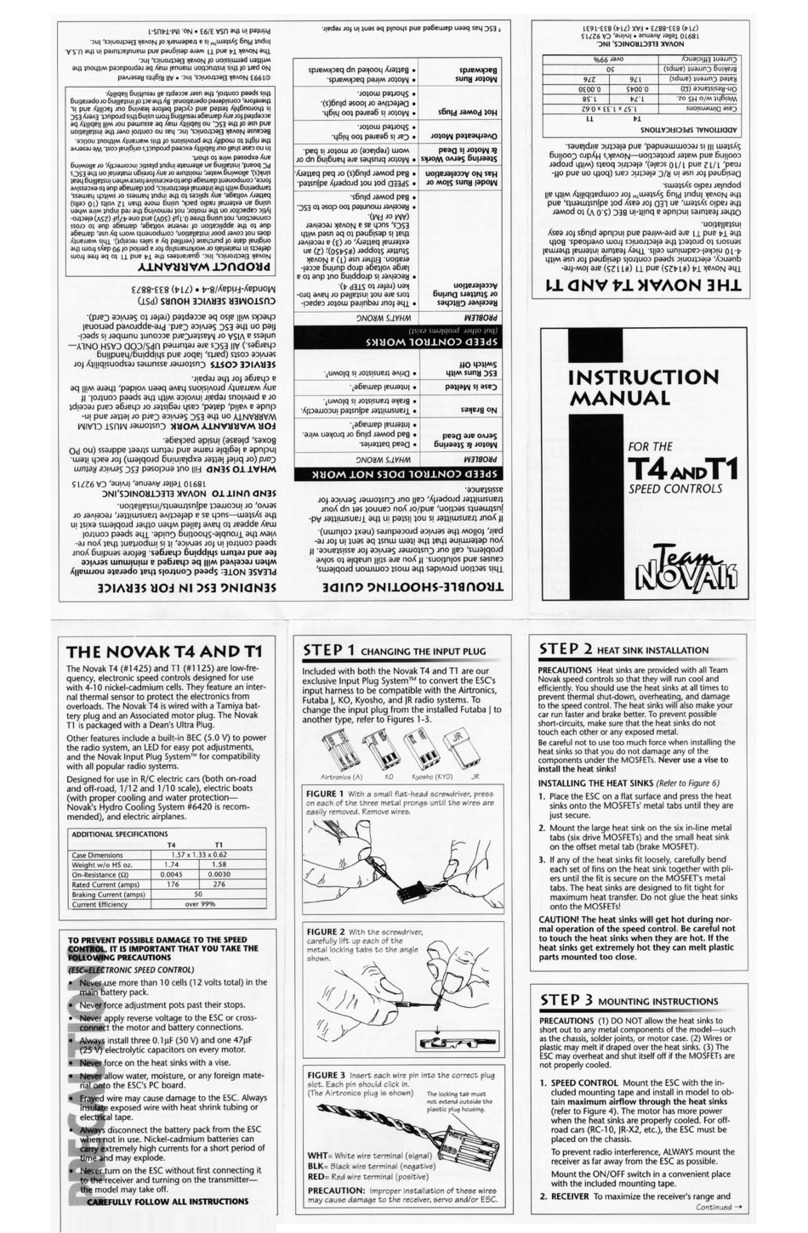 NOVAK T1 User manual
