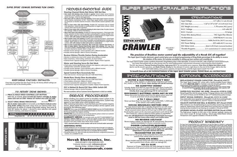 NOVAK SUPER SPORT CRAWLER instructions NOVAK SUPER SPORT CRAWLER instructions