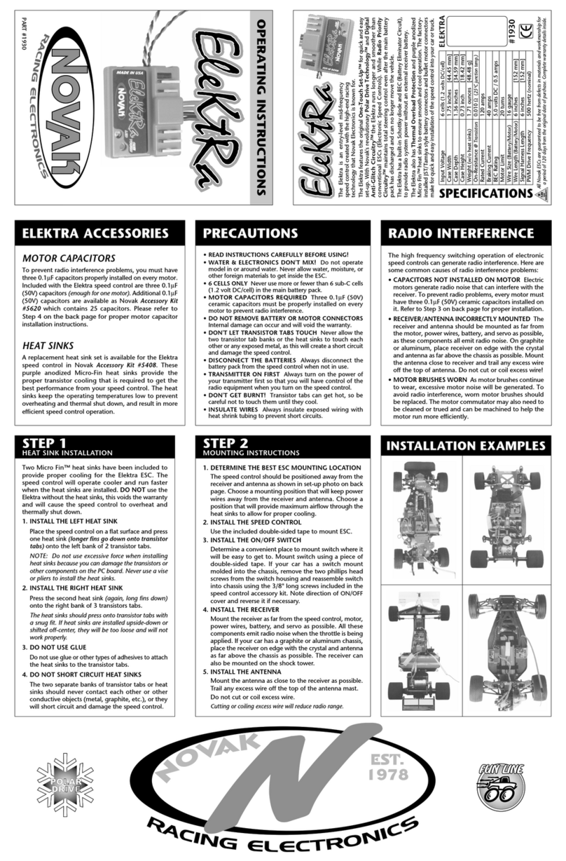 NOVAK ELEKTRA User manual