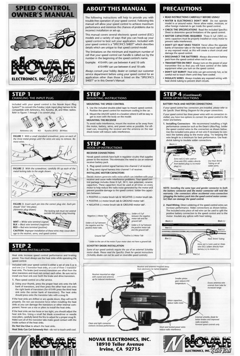 NOVAK 610-RV User manual
