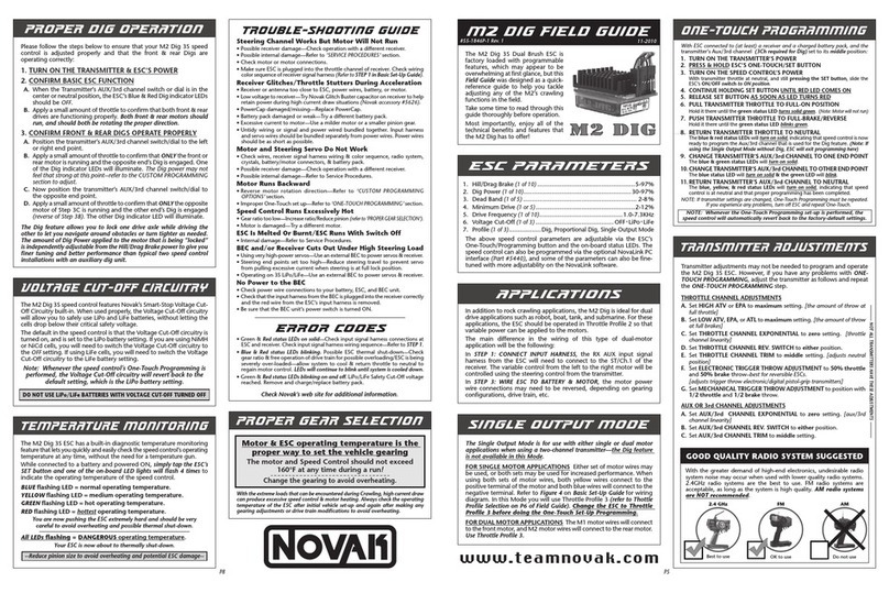 NOVAK M2 DIG - FIELD GUIDE User manual