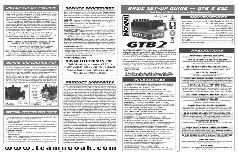 NOVAK GTB 2 - BASIC SET-UP User manual