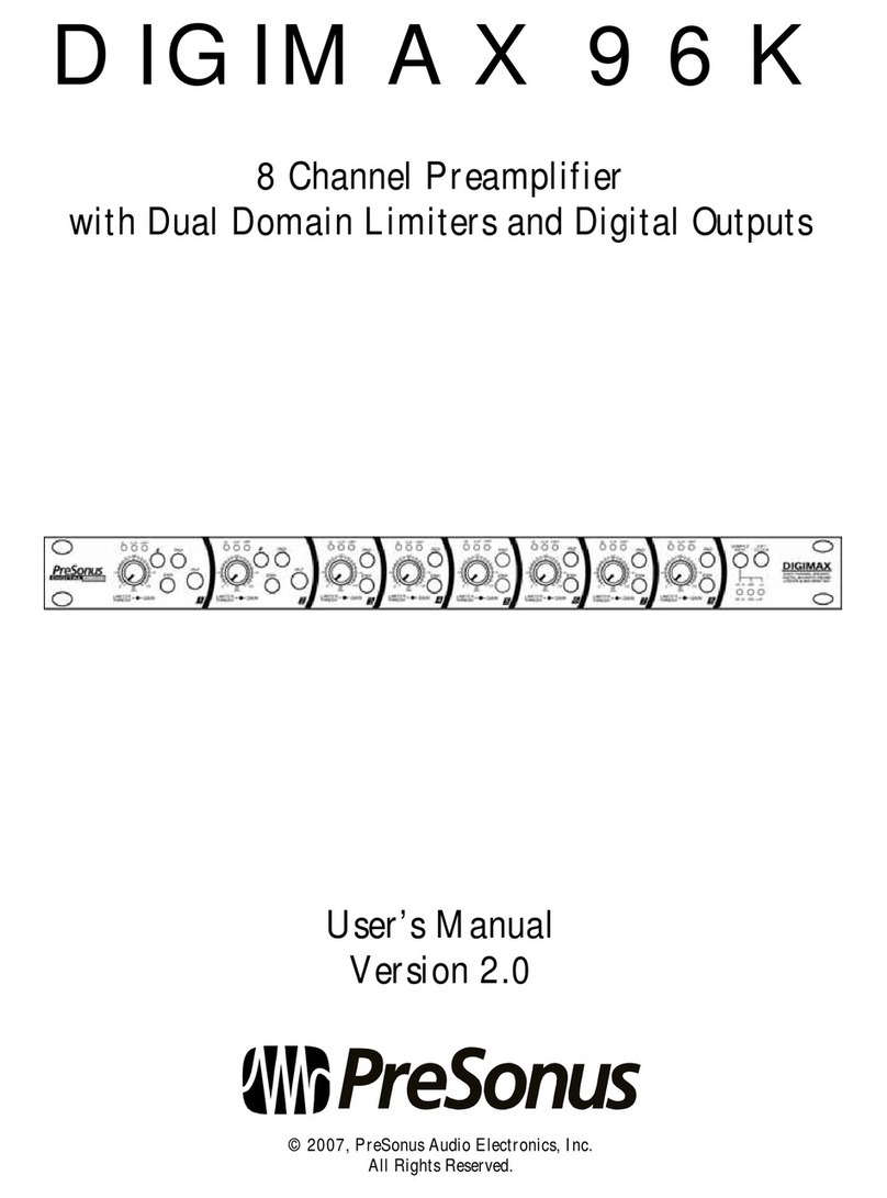 PRESONUS DIGIMAX 96 K - V 2.0 User manual