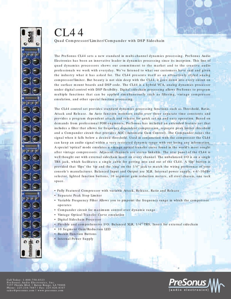 PRESONUS CL 44 User manual