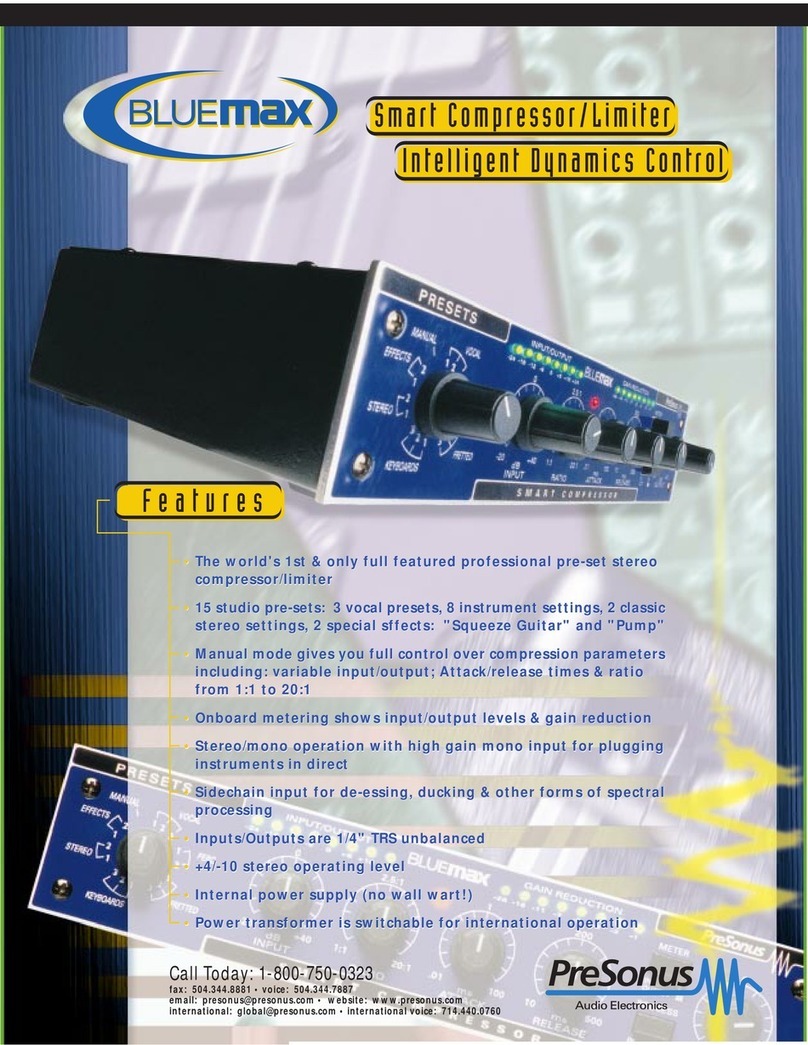PRESONUS BLUEMAX - User manual