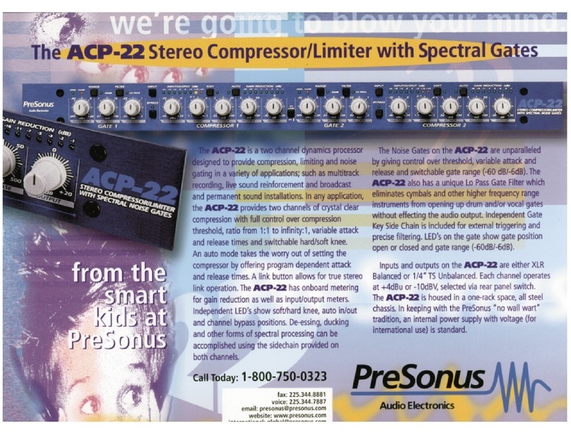 PRESONUS ACP-22 User manual