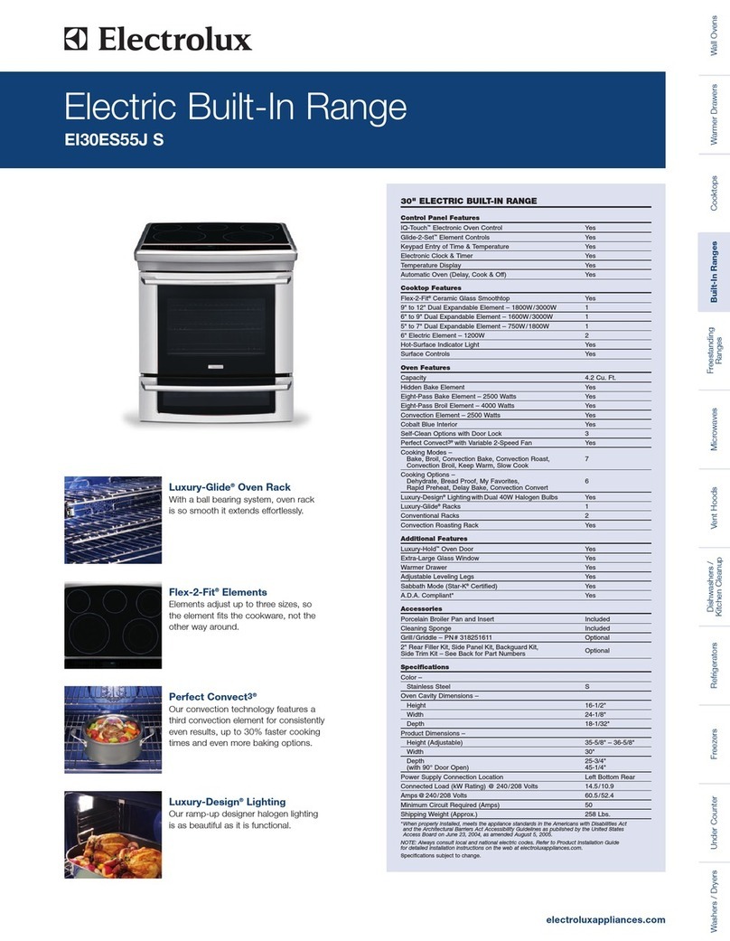 Electrolux EI30ES55JS Installation instructions