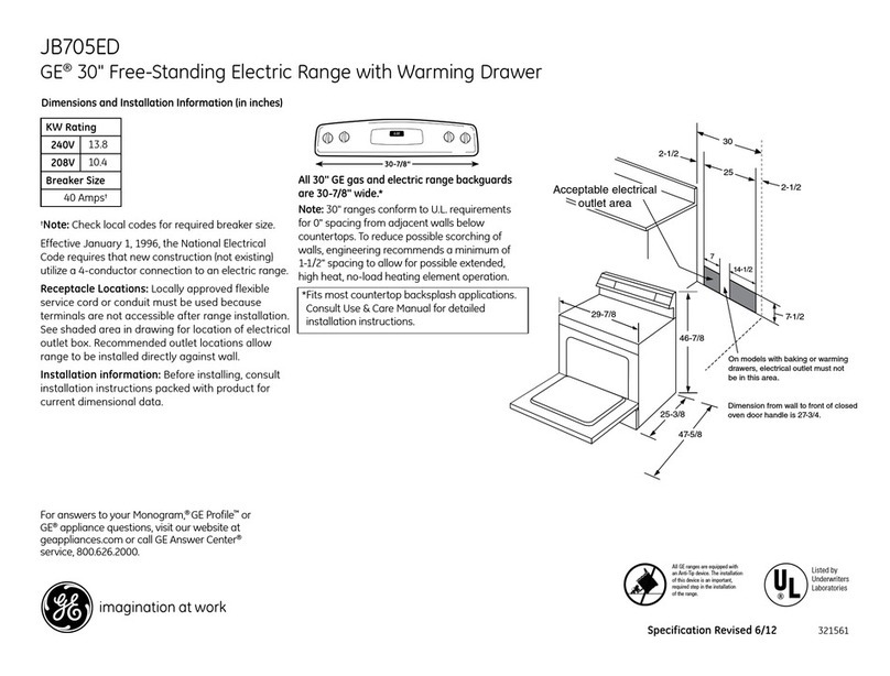 GE JB705EDES Manual