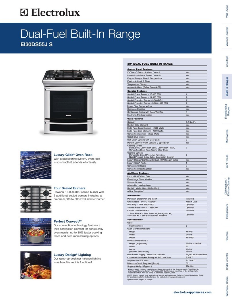 Electrolux EI30DS55JS Product specifications