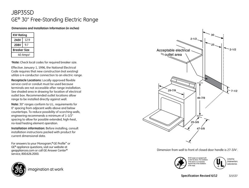 GE JBP35SDSS Manual