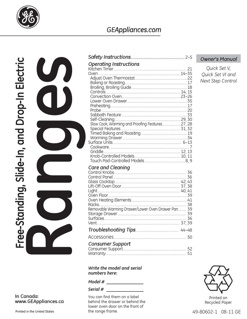 GE Profile JB900BKBB User manual