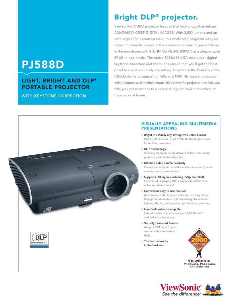 ViewSonic PJ588D - DLP Hi-Brightness Portable... User manual