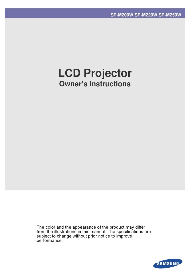 Samsung SP-M220W Owner's instructions