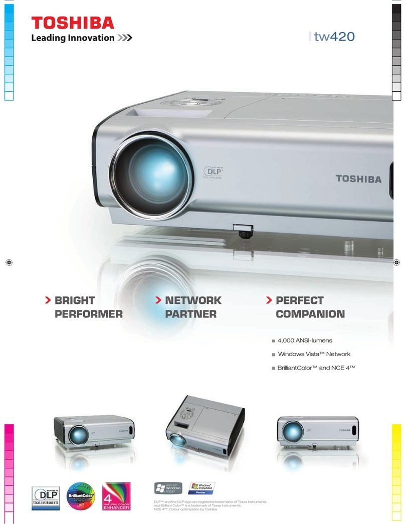 Toshiba TDP-TW420 User manual