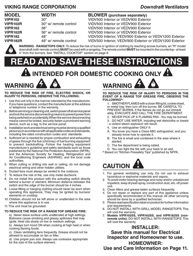 Viking VIPR101RSS instructions