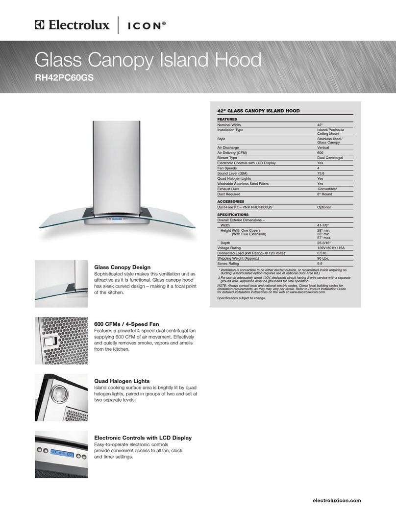 Frigidaire Icon RH42PC60GS Installation instructions