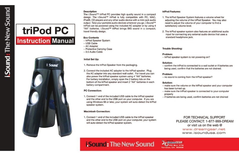 I.SOUND TRIPOD PC User manual