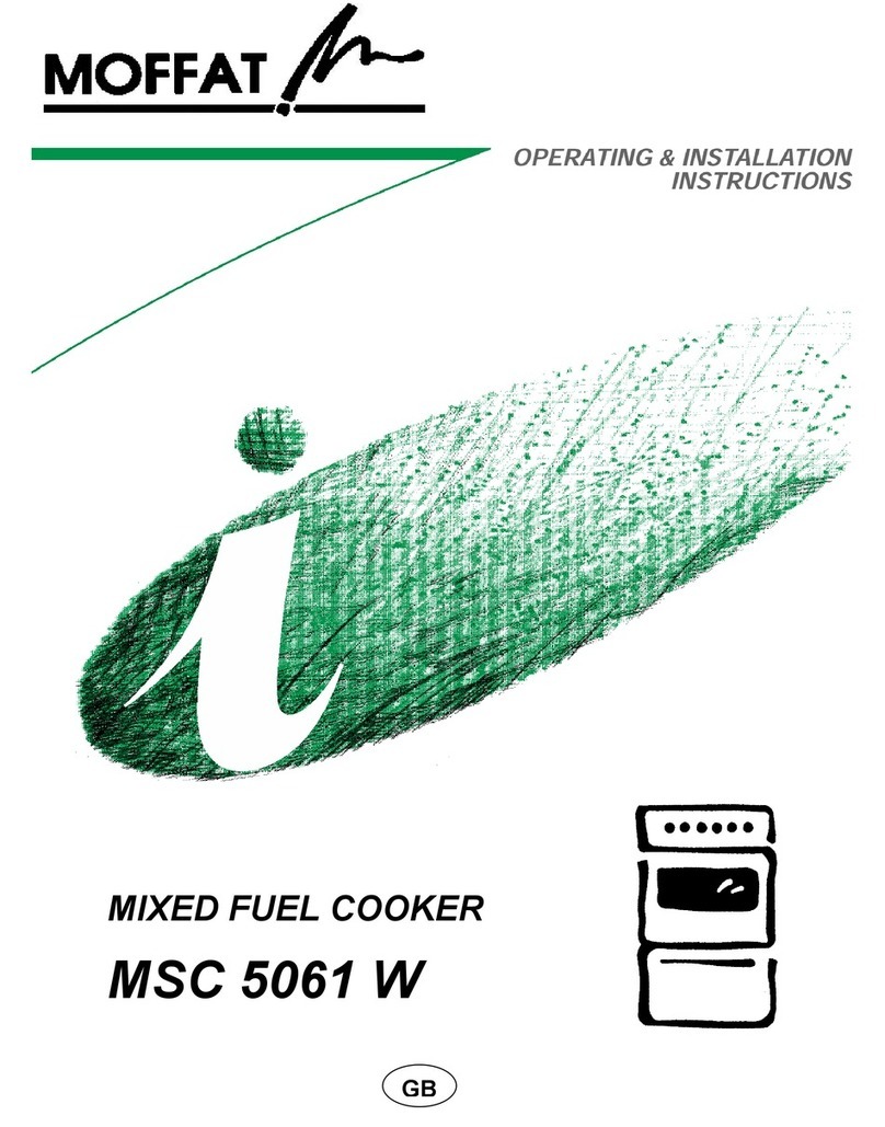 Moffat MSC5061M Operating & installation instructions