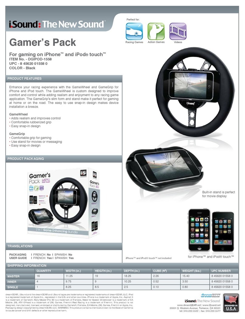 I.SOUND GAME GRIP datasheet