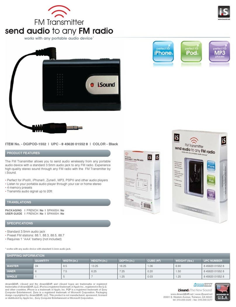 I.SOUND FM TRANSMITTER - DATASHEET 2 datasheet