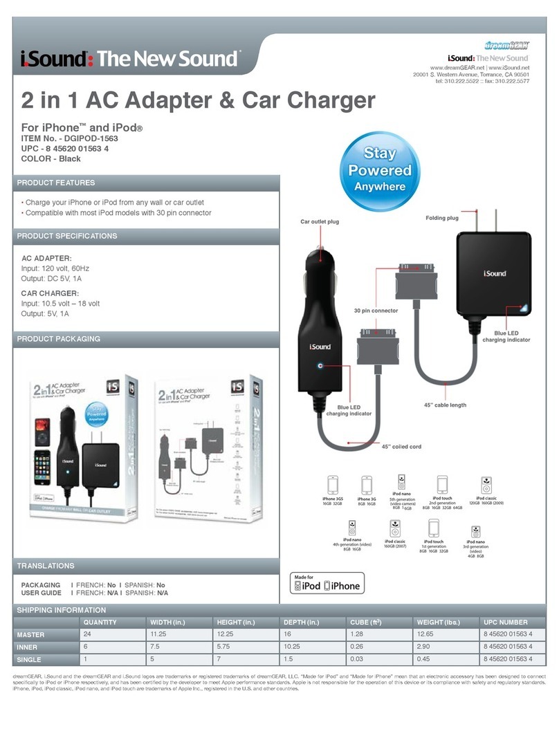 I.SOUND DGIPOD-1563 User manual