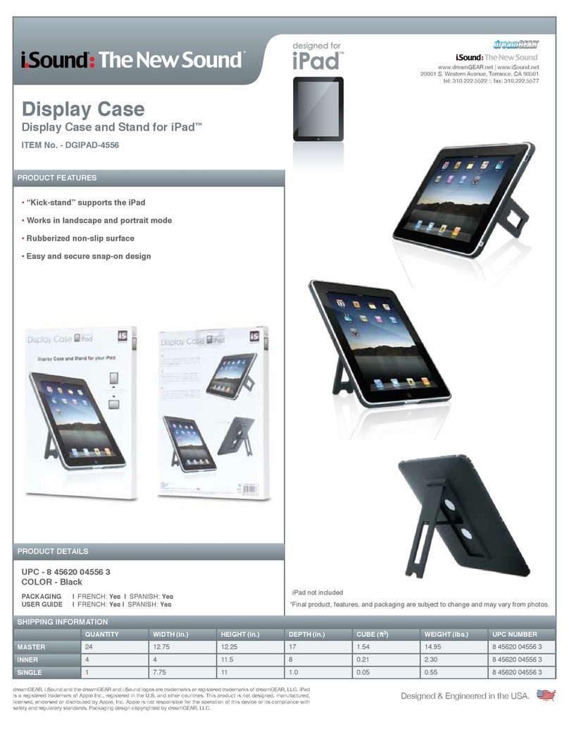 I.SOUND DGIPAD-4556 - DATASHEET FOR IPAD User manual