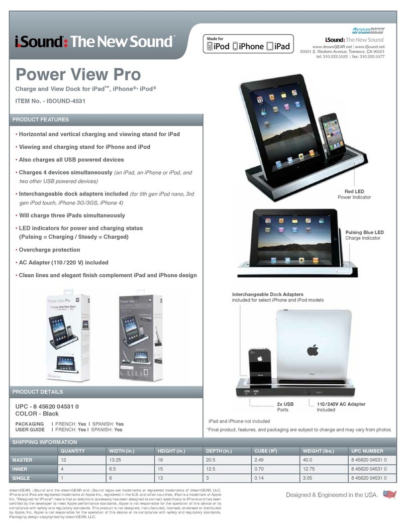 I.SOUND POWER VIEW PRO - DATASHEET FOR IPAD datasheet