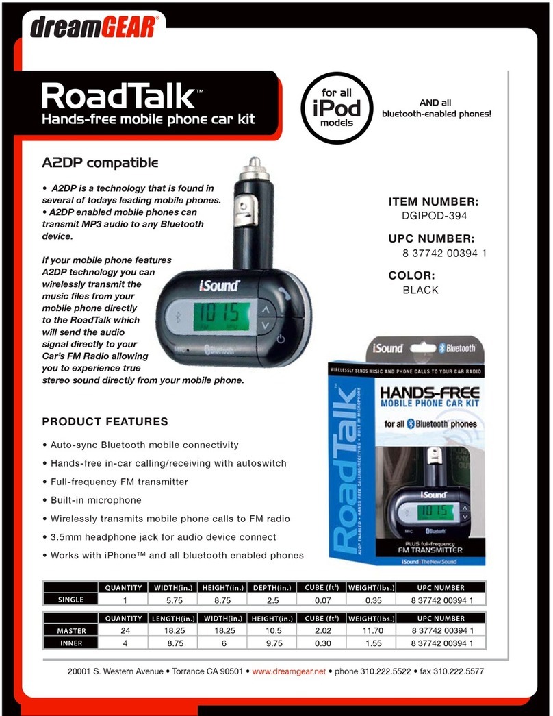 DreamGEAR ROAD TALK datasheet